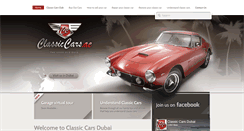 Desktop Screenshot of classiccars.ae