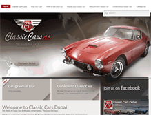 Tablet Screenshot of classiccars.ae