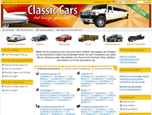 Tablet Screenshot of classiccars.de